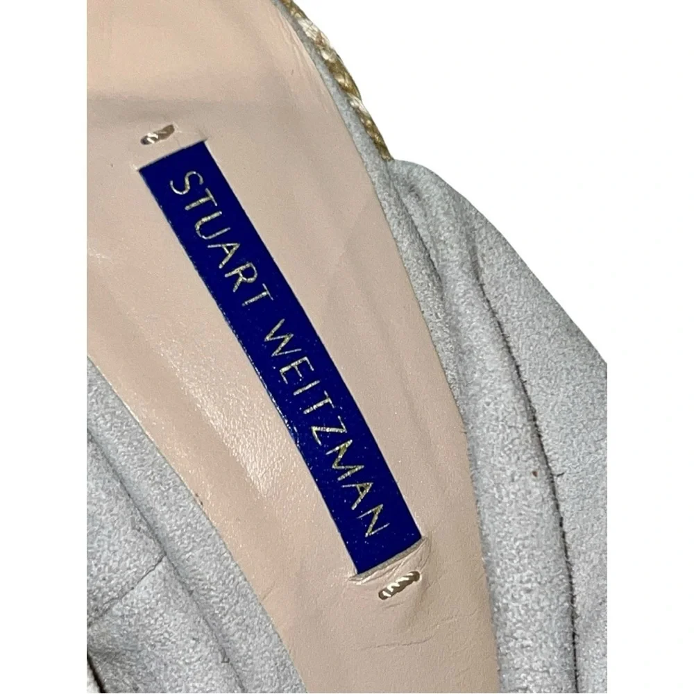 Stuart Weitzman New (no box) Sarena Suede Espadrille Wedge Sandals size 7.5 - Picture 9 of 11